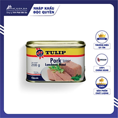 Thịt Heo Hộp Tulip 200g - Nhập Khẩu Đan Mạch | Tulip Pork Luncheon Meat 200g