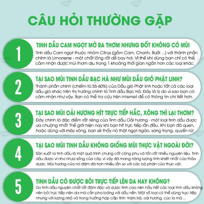 Tinh dầu Cỏ gừng Kobi Ginger grass essential oil giúp đuổi muỗi, khử mùi, làm thơm phòng - 5ml