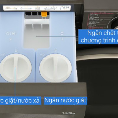 Máy giặt sấy LG AI DD Inverter giặt 14 kg - sấy 8 kg FV1414H3BA - Hàng chính hãng - Giao HCM và 1 số tỉnh thành