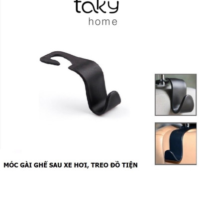 Móc Treo Đồ Tiện Dụng Sau Ghế Ôtô, Móc Nhựa Treo Đồ Đa Năng Trong Xe Hơi, Giá Rẻ, Tiết Kiệm Không Gian. TakyHome 9711