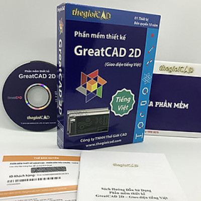 Phần mềm thiết kế GreatCAD phiên bản tiêu chuẩn – Giao diện tiếng Việt - Hàng chính hãng