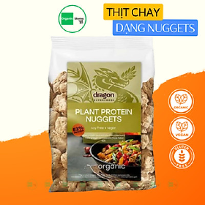 Thịt thuần chay dạng miếng từ đậu thực vật hữu cơ Dragon Superfoods
