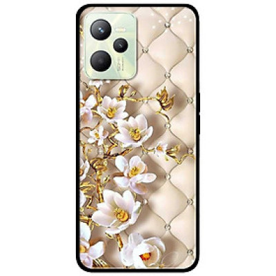 Ốp lưng dành cho Realme C35 - Realme Narzo 50A Prime mẫu Hoa Văn Nhánh Hoa Trắng