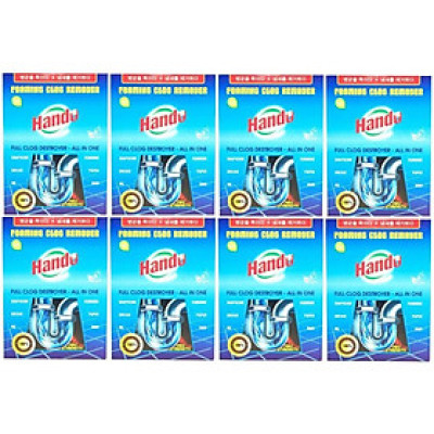 Bộ 8 gói bột thông cống 100g xuất khẩu Hando