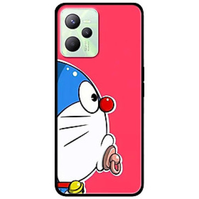 Ốp lưng dành cho Realme C35 mẫu Đô-rê-mon Nền Hồng