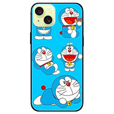 Ốp lưng dành cho Iphone 15 - Iphone 15 Plus - Iphone 15 Pro - Iphone 15 Pro Max - Mèo Do Ra Mon - Hàng Chính Hãng