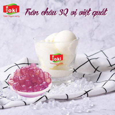 Trân châu 3Q vị việt quất Yoki