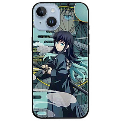 Ốp lưng dành cho Iphone 14 - 14 Plus - 14 Pro - 14 Pro Max - Anime Cô Gái Tóc Đen Xanh - Hàng Chính Hãng