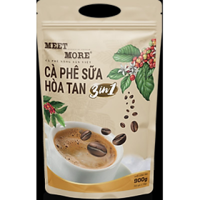 Bịch cà phê hòa tan 3 in 1 Meet More (50 gói x 18 g)
