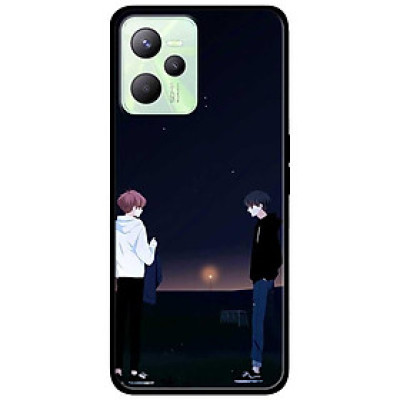 Ốp lưng dành cho Realme C35 mẫu Trắng Đen Đối Đầu