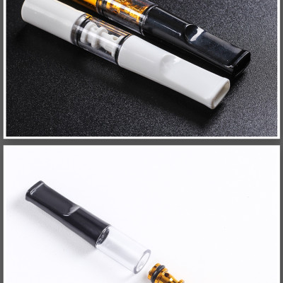 Bộ 2 tẩu thuốc nhựa dẻo gắn điếu bảo vệ sức khỏe, và diêm xăng móc khóa Shop Thành Nhi CB003