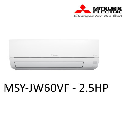 ĐIỀU HÒA KHÔNG KHÍ (MÁY LẠNH) MITSUBISHI ELECTRIC MSY-JW60VF - 2.5 HP(NGỰA) (22,000 BTU/H) - INVERTER - HÀNG CHÍNH HÃNG
