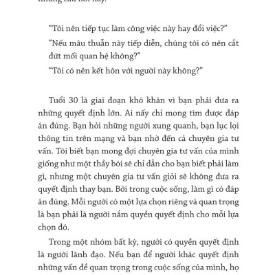 Sách - Tâm Lý Học Cho Lứa Tuổi 30