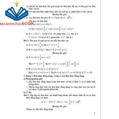 SÁCH - hướng dẫn học & giải các dạng bài tập toán 8 - tập 1 (bám sát sgk kết nối tri thức với cuộc sống)