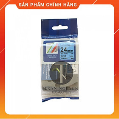 Nhãn In Brother Tz2-551 - Đen nền Dương 24mm x 8m - Hàng nhập khẩu