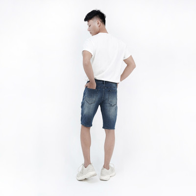 Quần Short Jeans Nam Cao Cấp HUNTER X-RAYS S35 Form Slimfit Màu Xanh S35