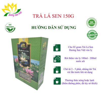 TRÀ LÁ SEN HỘP 150G - HƯƠNG SEN VIỆT