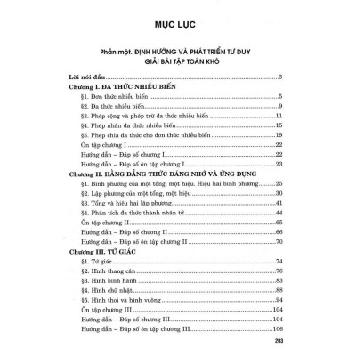 Sách - Định Hướng Và Phát Triển Tư Duy Giải Bài Tập Toán Khó Lớp 8 - Dùng Chung Cho Các Bộ SGK Hiện Hành - Hồng Ân