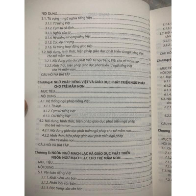 Sách - Giáo trình Tiếng Việt và Phương pháp phát triển ngôn ngữ cho trẻ mầm non