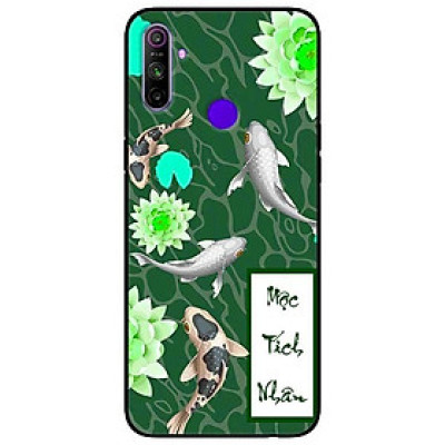 Ốp lưng dành cho Realme C3 mẫu Cá Koi  Mộc