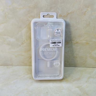 Ốp lưng Likgus trong suốt dành cho iPhone 14 Pro Max hỗ trợ sạc không dây - hàng chính hãng