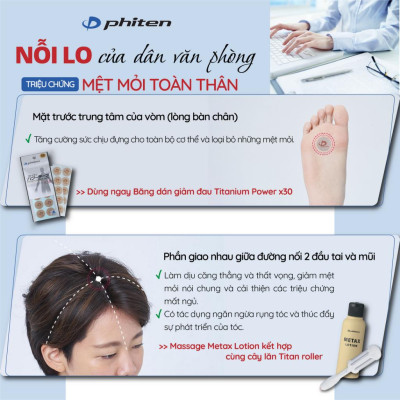 Băng Dán Cơ Phiten Titanium Power Tape 6 miếng PT623000