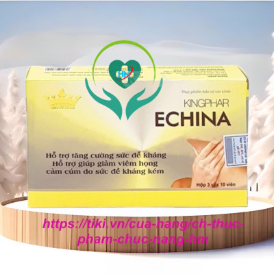 Viên uống tăng sức đề kháng  ￼echina Kingphar - Hộp 30v  – Tăng cường  miễn dịch, giảm ho, cảm cúm