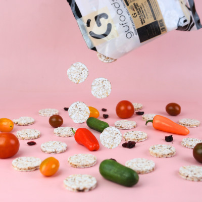 Snack gạo lứt ngũ cốc nguyên hạt GUfoods - Không đường, Không chiên dầu, Không gluten, Thanh đạm, Lành mạnh, Phù hợp Eat clean, Ăn vặt healthy, Tiện lợi, Thuần chay