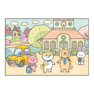 Sách Tô Màu - Thị Trấn Nhỏ Hạnh Phúc + Baby Three 12 Con Giáp Ở Vương Quốc Ngọt Ngào - Combo 2 Cuốn - Minh Thắng