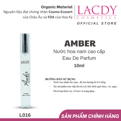 Nước hoa Nam hương hổ phách Amber L016 (10ml)