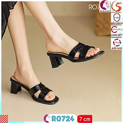 [TÔN DÁNG - KHÔNG ĐAU CHÂN] Giày Nữ Thoải Mái Đi Làm Cao 7cm RO724 ROSATA tại BCASHOP