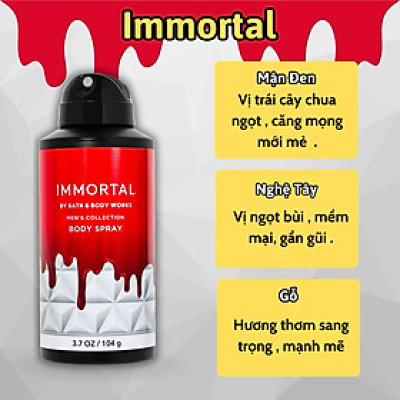 Body Mist Bath And Body Works Nam Chính Hãng, Xịt Thơm Body Toàn Thân Bath And Body Works Hương Nước Hoa 104g