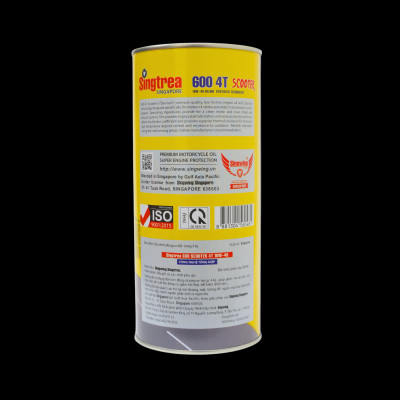 Dầu nhớt xe máy Singtrea 600 SCOOTER 4T 10W-40 SN/MB  0.8L dành cho xe tay ga