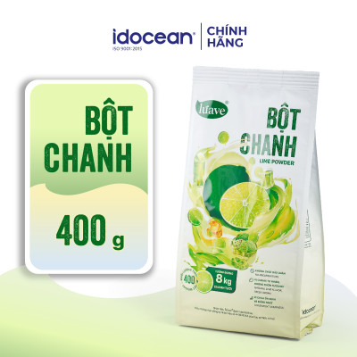 Date T8/2025) Bột chanh Lúave 400g - Tương tương với 8kg chanh tươi, vị chua ổn định, không chất bảo quản