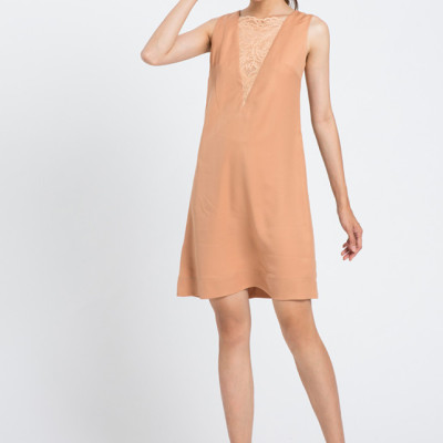 Đầm Suông Đầm Kiểu Cao Cấp Thời trang thiết kế Hity DRE081 (Cát Sahara)