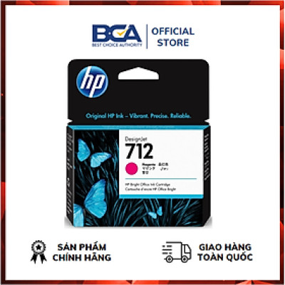 Mực In Phun HP 712 Magenta Ink Cartridge 29ml (3ED68A) - Hàng chính hãng