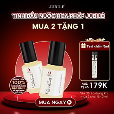 BLEU BY JUBILÉ - Tinh dầu nước hoa Pháp Nam Minisize Dạng lăn 3ml Thơm Lâu, Sang Trọng, Đẳng Cấp