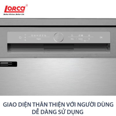 Máy Rửa Bát 13 Bộ LORCA TA 918DWS - Hàng Chính Hãng Cao Cấp Nhập Khẩu Malaysia Bền Bỉ Tiết Kiệm Điện