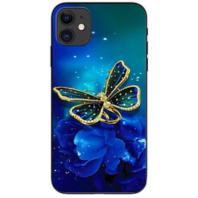 Ốp lưng dành cho Iphone 12 Mini mẫu Bướm Xanh