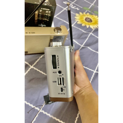 ĐÀI FM DC- 82BT bluetooth -3 băng tầng Am Fm Sw-Radio mẫu mới -Hàng Chính Hãng 12Tháng Bảo Hành