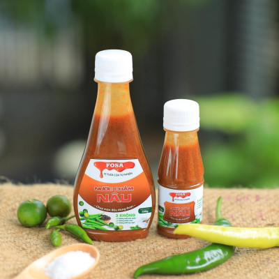 Nước chấm Fosa (vị ngẫu nhiên), muối ớt tắc tươi ngon cho hải sản và BBQ, chay mặn đều dùng được, chai 110g
