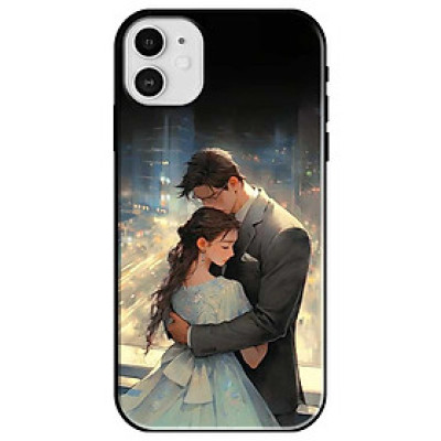 Ốp lưng cho iPhone X - iPhone Xs - Xs Max - XR - iPhone 11 - 11 Pro Max - Couple Ôm Nhau - Hàng Chính Hãng