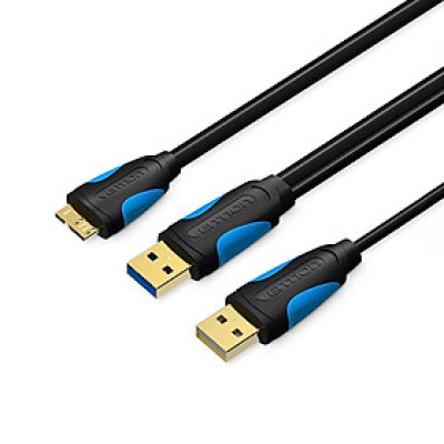Cáp USB loại AMale to Micro B USB3.0 với nguồn điện bổ sung 1m