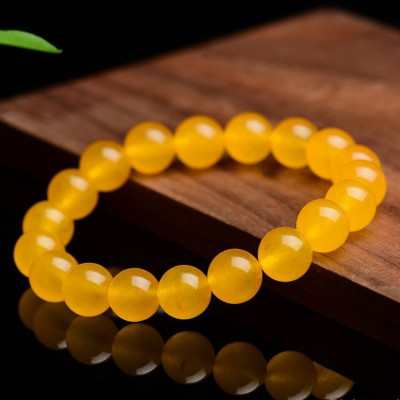 Vòng tay đá mã não vàng thiên nhiên cho Nam Nữ văn phòng làm trang sức